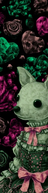 Free dog bookmarks featuring a pure black eyes short hair chihuahua